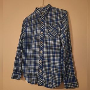 Arizona Jeans, Plaid Long Sleeve  Button Up L 14/16